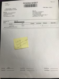 printer ink invoice